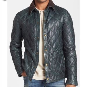 Scotch and Soda quilted leather jacket